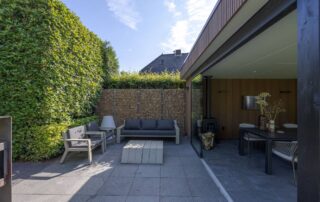 Tuin met high end overkapping 2